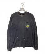 READYMADEレディメイド）の古着「LS T-SHIRT SNAKE　ロングスリーブTシャツ スネーク　RE-CO-BK-00-00-282」｜グレー