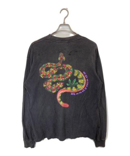 READYMADE（レディメイド）READYMADE (レディメイド) LS T-SHIRT SNAKE　ロングスリーブTシャツ スネーク　RE-CO-BK-00-00-282 グレー サイズ:Lの古着・服飾アイテム