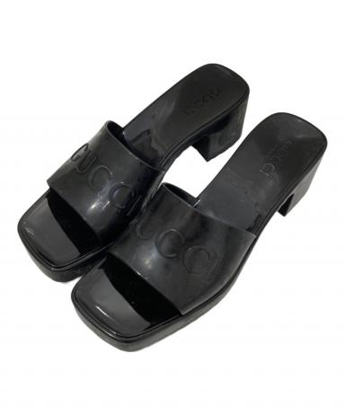 中古・古着通販】GUCCI (グッチ) ラバースライドサンダル ブラック