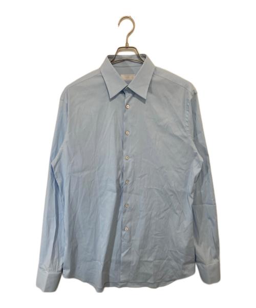 PRADA（プラダ）PRADA (プラダ) ストレッチドレスシャツ ブルー サイズ:42の古着・服飾アイテム