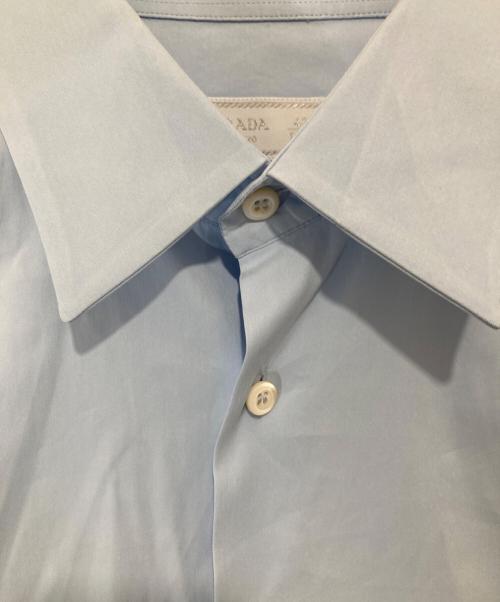 PRADA（プラダ）PRADA (プラダ) ストレッチドレスシャツ ブルー サイズ:42の古着・服飾アイテム