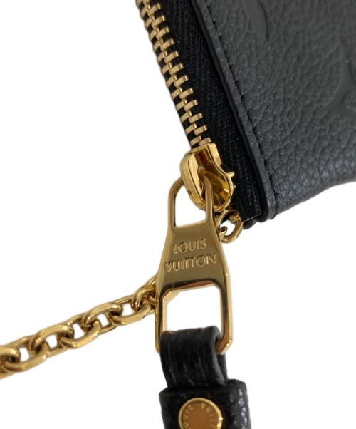 LOUIS VUITTON（ルイ ヴィトン）LOUIS VUITTON (ルイ ヴィトン) ポシェット・クレ カードキーケース　	TY3241 ブラックの古着・服飾アイテム