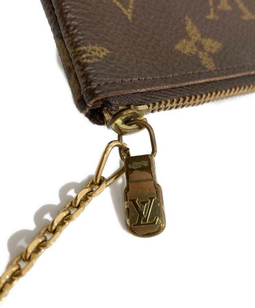 LOUIS VUITTON（ルイ ヴィトン）LOUIS VUITTON (ルイ ヴィトン) ポシェット・クレ カードキーケース　M62650 ブラウンの古着・服飾アイテム