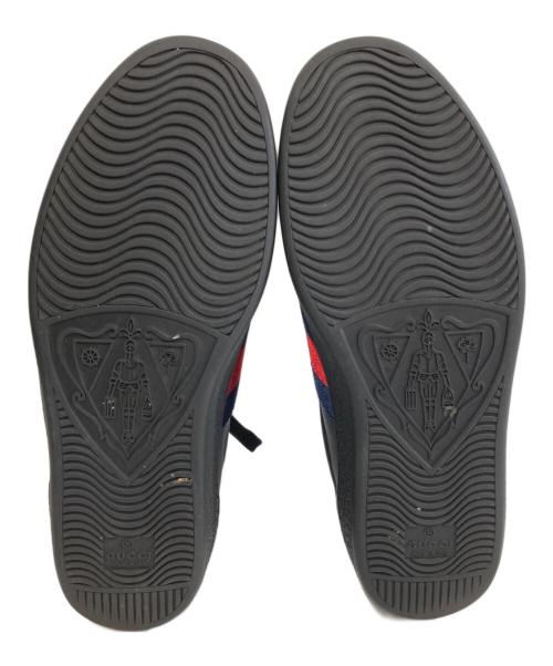 GUCCI（グッチ）GUCCI (グッチ) エース ビー ローカットスニーカー　429446 ブラック サイズ:5の古着・服飾アイテム