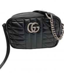 GUCCI（グッチ）の古着「GG Marmont  ショルダーバッグ　ジージーマーモント　634936」｜ブラック