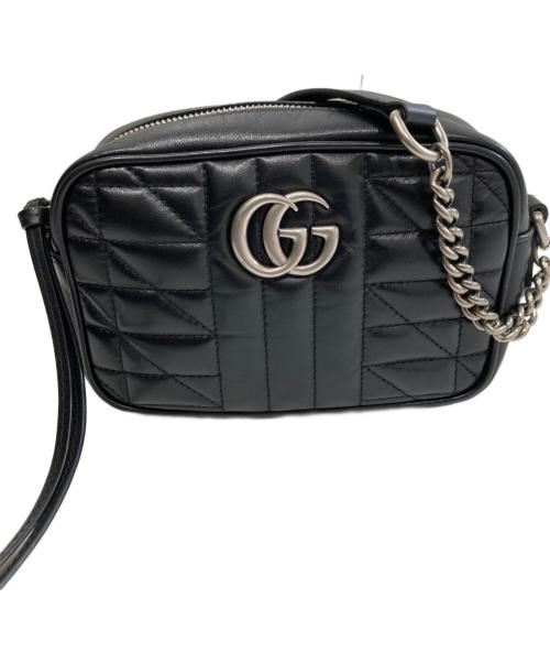 GUCCI（グッチ）GUCCI (グッチ) GG Marmont  ショルダーバッグ　ジージーマーモント　634936 ブラックの古着・服飾アイテム