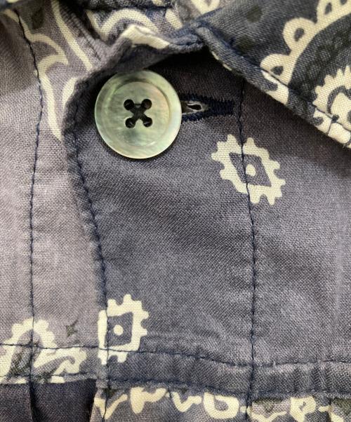 KAPITAL（キャピタル）KAPITAL (キャピタル) Gauze Bandana Patchwork1stJacket　ガーゼバンダナパッチワークファーストジャケット 　K1904LJ077 ネイビー サイズ:Lの古着・服飾アイテム