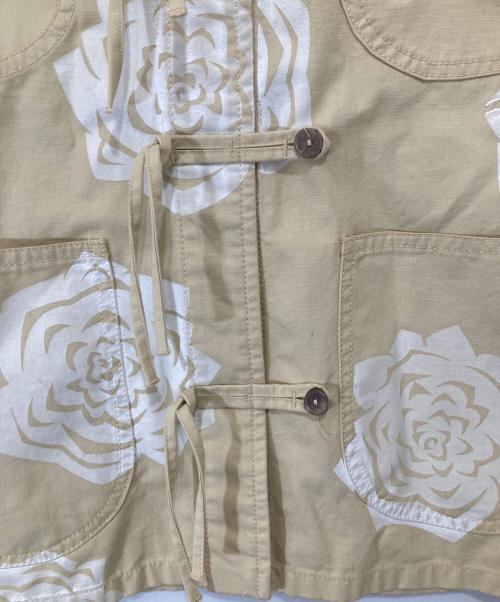 Acne studios（アクネ ストゥディオズ）Acne studios (アクネ ストゥディオズ) ローズプリントチャイナシャツ　FN-WN-OUTW000280 イエロー サイズ:32の古着・服飾アイテム