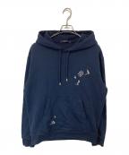 LOUIS VUITTONルイ ヴィトン）の古着「エンブロイダリー シグネチャー フーディ　1AHW70」｜ネイビー