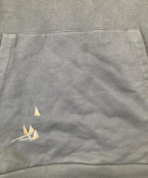 LOUIS VUITTON（ルイ ヴィトン）LOUIS VUITTON (ルイ ヴィトン) エンブロイダリー シグネチャー フーディ　1AHW70 ネイビー サイズ:Lの古着・服飾アイテム