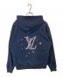 LOUIS VUITTON (ルイ ヴィトン) エンブロイダリー シグネチャー フーディ　1AHW70 ネイビー サイズ:L：70000円