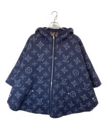 LOUIS VUITTON（ルイ ヴィトン）の古着「マヒナ リバーシブルポンチョ　REVERSEABLE PONCHO FMCO18J54」｜ネイビー