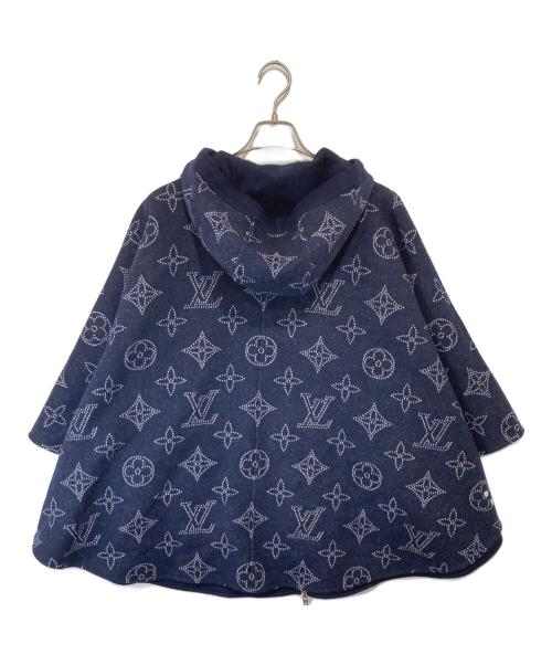LOUIS VUITTON（ルイ ヴィトン）LOUIS VUITTON (ルイ ヴィトン) マヒナ リバーシブルポンチョ　REVERSEABLE PONCHO FMCO18J54 ネイビー サイズ:TUの古着・服飾アイテム