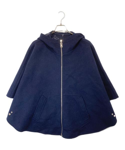 LOUIS VUITTON（ルイ ヴィトン）LOUIS VUITTON (ルイ ヴィトン) マヒナ リバーシブルポンチョ　REVERSEABLE PONCHO FMCO18J54 ネイビー サイズ:TUの古着・服飾アイテム
