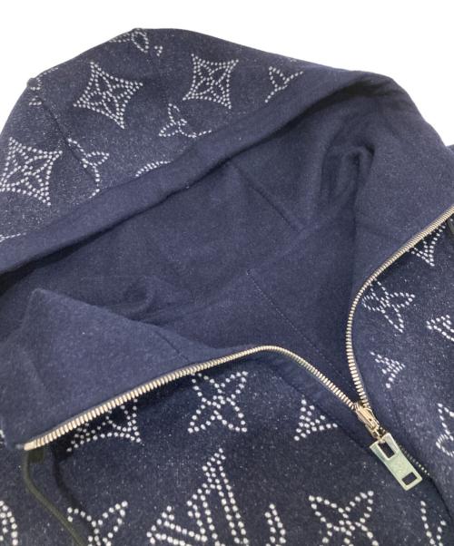 LOUIS VUITTON（ルイ ヴィトン）LOUIS VUITTON (ルイ ヴィトン) マヒナ リバーシブルポンチョ　REVERSEABLE PONCHO FMCO18J54 ネイビー サイズ:TUの古着・服飾アイテム