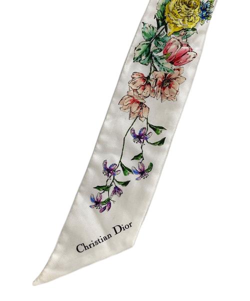 Christian Dior（クリスチャン ディオール）Christian Dior (クリスチャン ディオール) ミッツァ フローラル ロゴ スカーフ　24FCO106I606 マルチカラーの古着・服飾アイテム