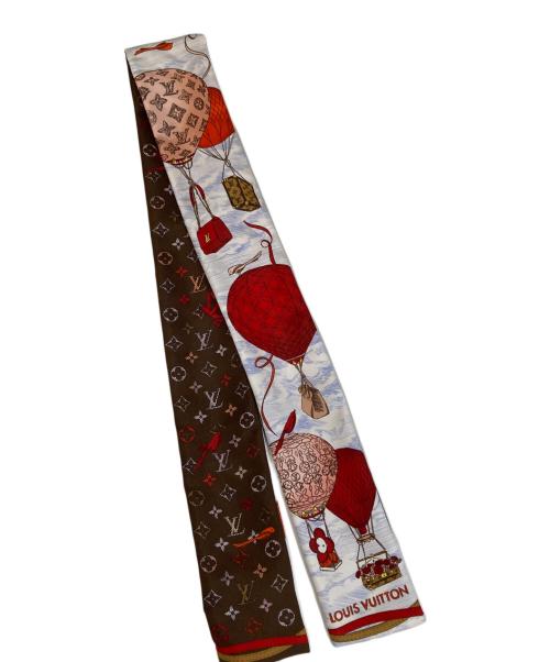 LOUIS VUITTON（ルイ ヴィトン）LOUIS VUITTON (ルイ ヴィトン) M78442 アップ・アンド・アウェイ シルク バンドー ブラウンの古着・服飾アイテム