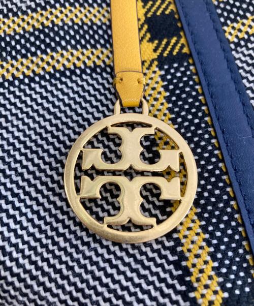 TORY BURCH（トリーバーチ）TORY BURCH (トリーバーチ) チェック柄 トートバッグ イエローの古着・服飾アイテム
