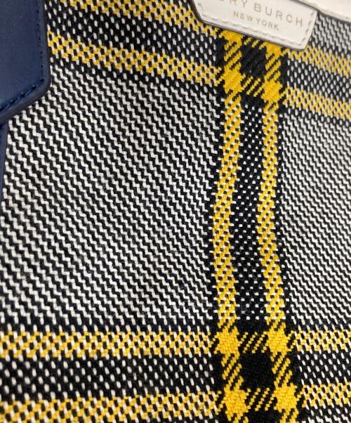 TORY BURCH（トリーバーチ）TORY BURCH (トリーバーチ) チェック柄 トートバッグ イエローの古着・服飾アイテム