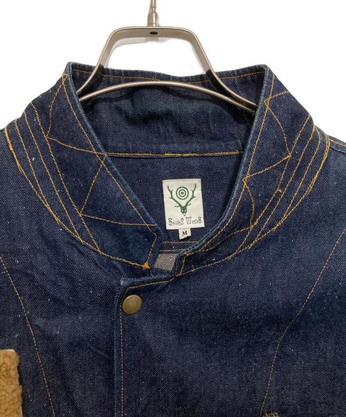 South2 West8（サウスツー ウエストエイト）South2 West8 (サウスツー ウエストエイト) E.H. Fishing Jacket - Indigo -  C/L 8.5oz Denim EJ805 フィッシングジャケット インディゴ サイズ:Mの古着・服飾アイテム