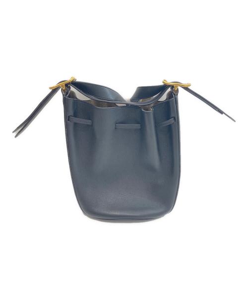 J&M DAVIDSON（ジェイ＆エム デヴィッドソン）J&M DAVIDSON (ジェイ＆エム デヴィッドソン) ポピー 巾着 2WAYショルダーバッグ ブラックの古着・服飾アイテム