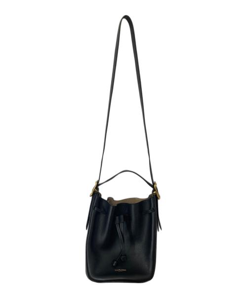 J&M DAVIDSON（ジェイ＆エム デヴィッドソン）J&M DAVIDSON (ジェイ＆エム デヴィッドソン) ポピー 巾着 2WAYショルダーバッグ ブラックの古着・服飾アイテム