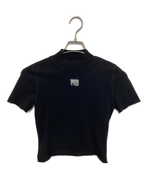 ALEXANDER WANG（アレキサンダー・ワン）ALEXANDER WANG (アレキサンダー・ワン) モックネック S/S ニット ブラック サイズ:XSの古着・服飾アイテム