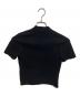 ALEXANDER WANG (アレキサンダー・ワン) モックネック S/S ニット ブラック サイズ:XS：10000円