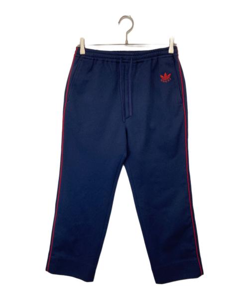 GUCCI（グッチ）GUCCI (グッチ) adidas (アディダス) ロゴ刺繍 イージートラックパンツ　702181 ZAJRV ネイビー サイズ:46の古着・服飾アイテム