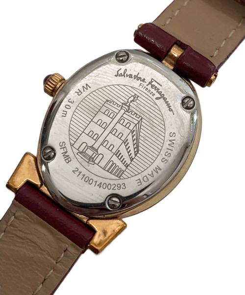 Salvatore Ferragamo（サルヴァトーレ フェラガモ）Salvatore Ferragamo (サルヴァトーレ フェラガモ) ガンチーニ リストウォッチ　SFMB00321 ホワイトの古着・服飾アイテム