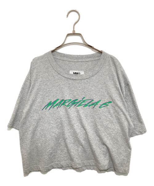 MM6 Maison Margiela（エムエムシックスメゾンマルジェラ）MM6 Maison Margiela (エムエムシックスメゾンマルジェラ) クロップドTシャツ　S52GC0168 グレー サイズ:Mの古着・服飾アイテム