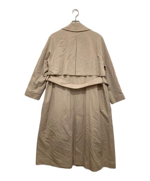 TOMORROW LAND（トゥモローランド）TOMORROW LAND (トゥモローランド) ウールギャバジン ガウンコート ベージュ サイズ:34の古着・服飾アイテム