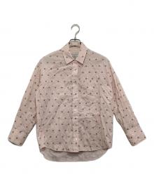 SEVEN TEN by MIHO KAWAHITO（セブン テン バイ ミホ カワヒト）の古着「ドット刺繍シャツ」｜ピンク