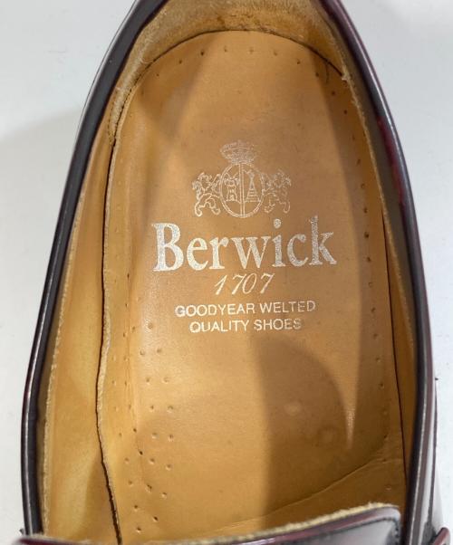 berwick（バーウィック）berwick (バーウィック) コインローファー レッド サイズ:8の古着・服飾アイテム