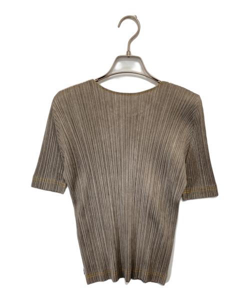 PLEATS PLEASE（プリーツプリーズ）PLEATS PLEASE (プリーツプリーズ) S/S プリーツカットソー　PP73-JK401 ベージュ サイズ:3の古着・服飾アイテム