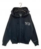Y-3ワイスリー）の古着「LOGO ZIP HODDIE ロゴジップフディー」｜ブラック