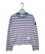 patou×MOOMINパトゥ×ムーミン）の古着「Moomin Stripes（ムーミン ストライプ） 長袖オーガニックコットン ボーダーTシャツ　25MO-JE209-9990」｜ブルー