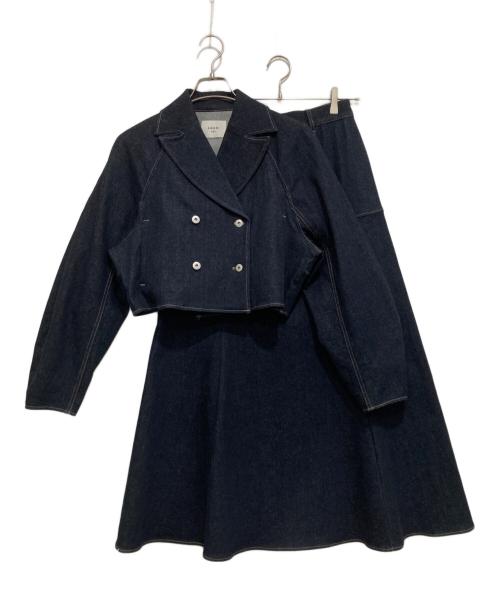 Ameri（アメリ）AMERI (アメリ) DENIM SETUP CURVE DRESS インディゴ サイズ:Mの古着・服飾アイテム