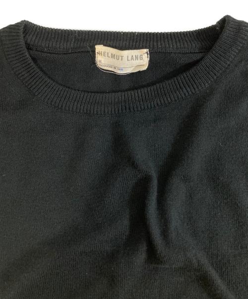 HELMUT LANG（ヘルムートラング）HELMUT LANG (ヘルムートラング) クルーネックニット ブラック サイズ:Sの古着・服飾アイテム