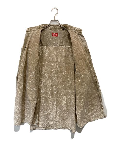 DIESEL（ディーゼル）DIESEL (ディーゼル) S-LAZER short sleeve shirt　レーザーショートスリーブシャツ　A12967 グレー サイズ:50の古着・服飾アイテム
