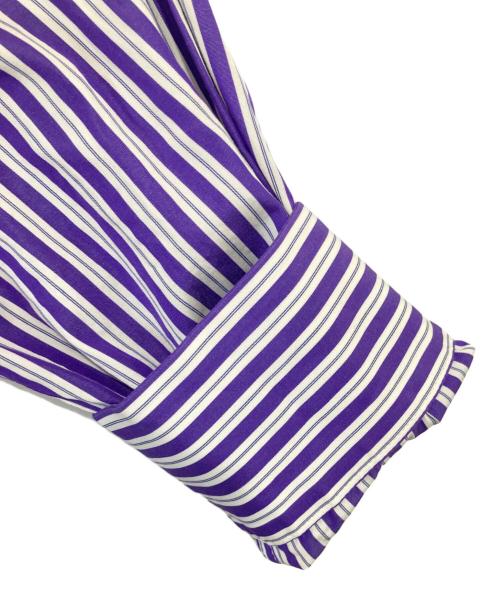 sacai（サカイ）sacai (サカイ) SHIRT & SKIRT MINI DRESS　シャツアンドスカートミニドレス　23-06773 パープル サイズ:2の古着・服飾アイテム