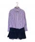 sacai（サカイ）の古着「SHIRT & SKIRT MINI DRESS　シャツアンドスカートミニドレス　23-06773」｜パープル