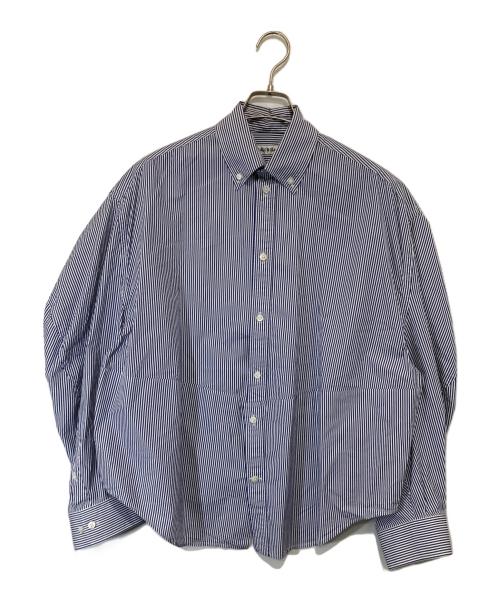 BALENCIAGA（バレンシアガ）BALENCIAGA (バレンシアガ) Twisted Sleeve Shirt　ツイステッドスリーブシャツ　QC72 704461 TJM10 4640 ブルー サイズ:2の古着・服飾アイテム