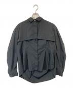 sacaiサカイ）の古着「Cotton Poplin Shirts　コットンポプリンシャツ　22-06145」｜ブラック