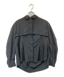 sacai（サカイ）の古着「Cotton Poplin Shirts　コットンポプリンシャツ　22-06145」｜ブラック
