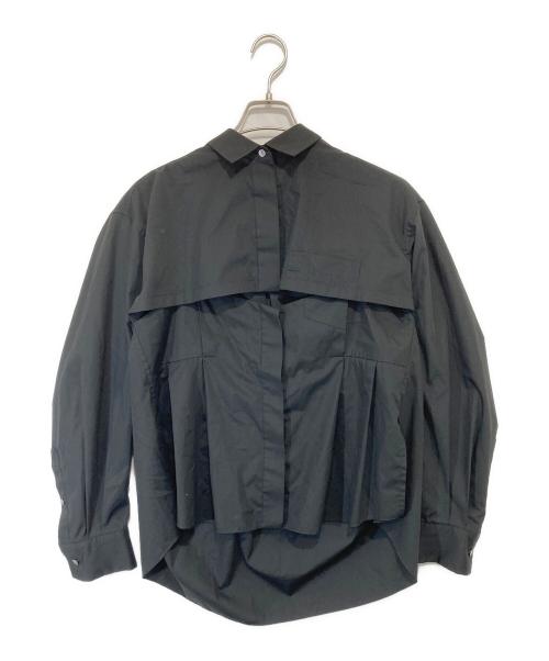 sacai（サカイ）sacai (サカイ) Cotton Poplin Shirts　コットンポプリンシャツ　22-06145 ブラック サイズ:3の古着・服飾アイテム