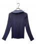 ISSEY MIYAKE (イッセイミヤケ) プリーツリバーシブルカーディガン パープル×グレー サイズ:不明：17000円