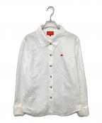 Vivienne Westwood RED LABELヴィヴィアンウエストウッドレッドレーベル）の古着「オーブ刺繍 ダブルカフスシャツ」｜ホワイト