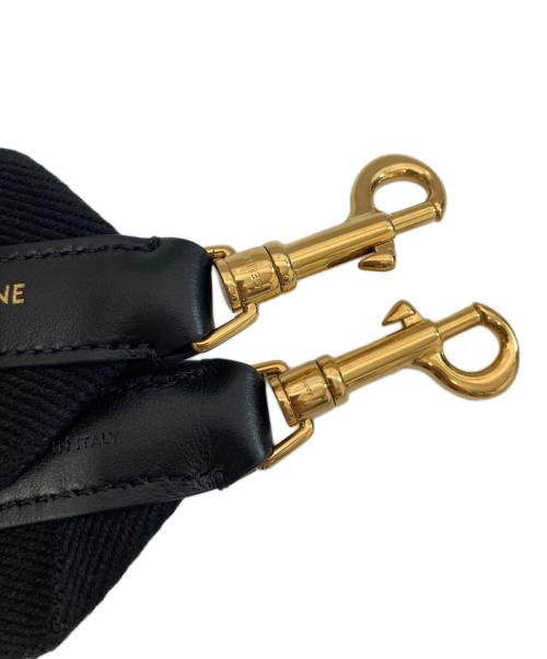 CELINE（セリーヌ）CELINE (セリーヌ) 調節可能なウールストラップ ブラックの古着・服飾アイテム