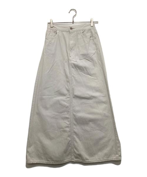 upper hights（アッパーハイツ）upper hights (アッパーハイツ) 別注 THE LAZY SKIRT ホワイト サイズ:24の古着・服飾アイテム